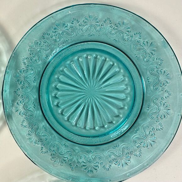 Pioneer Woman Turquoise Amelia Dessert Plates Set of 4 - Picture 3 of 7